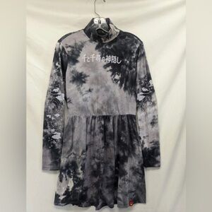 Studio Ghibli Spirited Away Haku Tie-Dye Long-Sleeve Dress NWOT